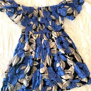 Free People Blue Off-the-Shoulder Top | Size S